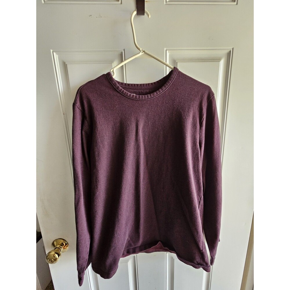 Marc Anthony Mens Luxury Blend Slim Fit LS Crew Neck Maroon Thermal Sweater XL